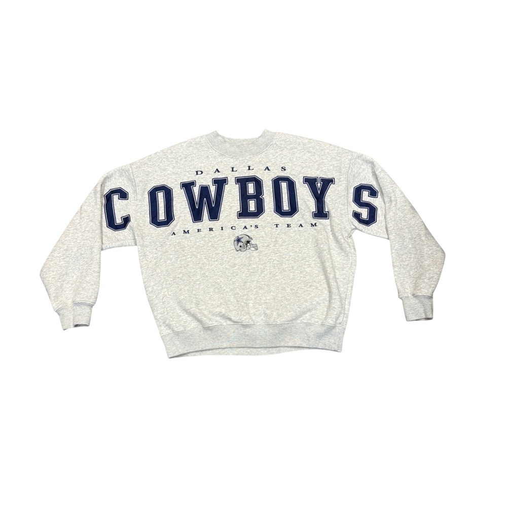 Abercrombie & Fitch NFL Dallas Cowboys Oversized Sweatshirt Gray XS Football